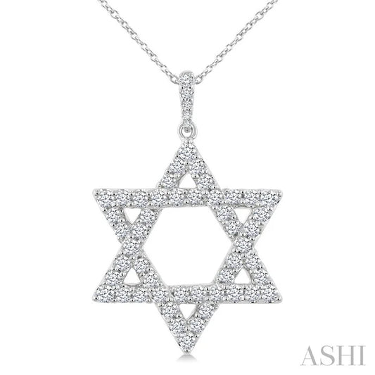 Star Of David Diamond Fashion Pendant