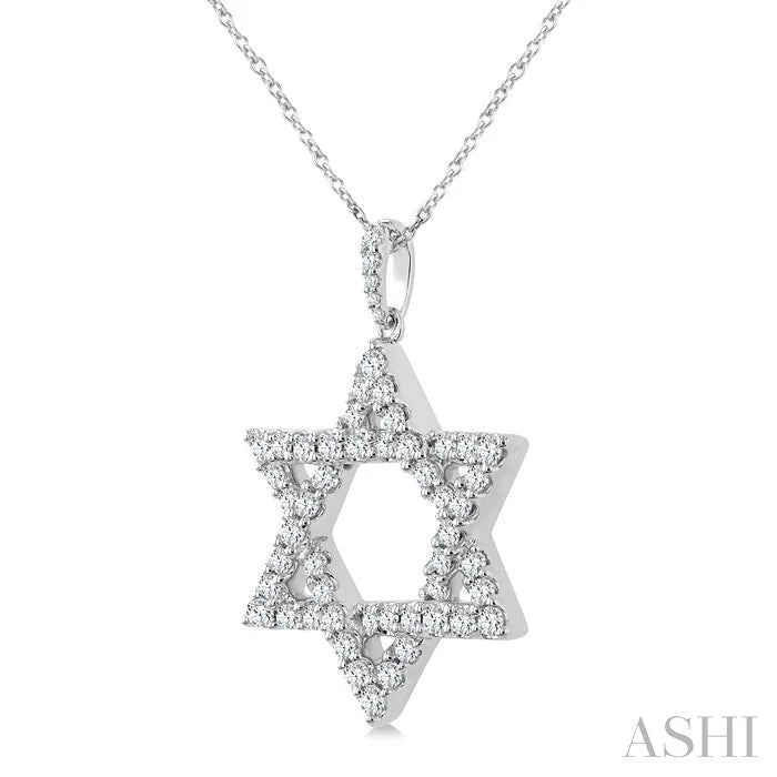 Star Of David Diamond Fashion Pendant