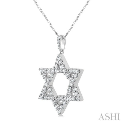Star Of David Diamond Fashion Pendant