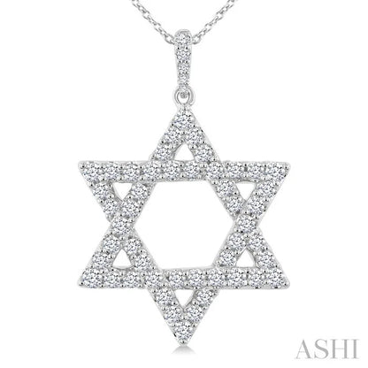 Star Of David Diamond Fashion Pendant
