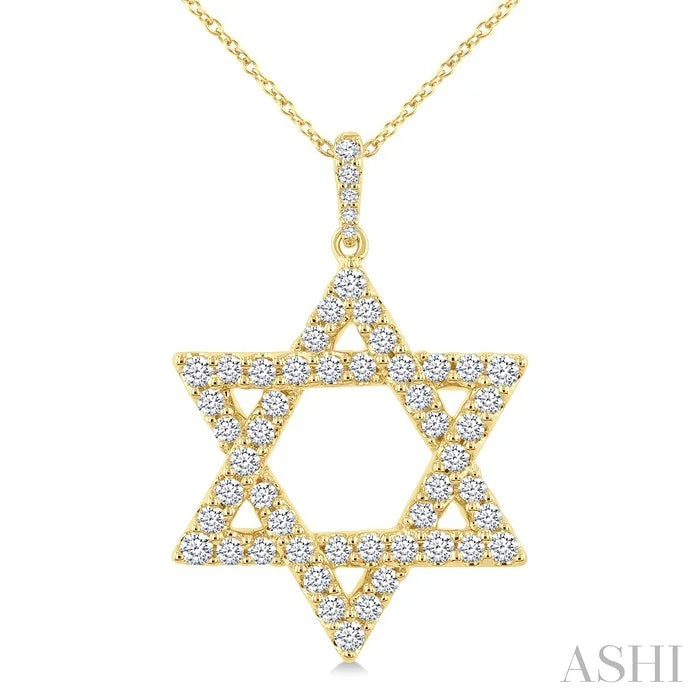 Star Of David Diamond Fashion Pendant