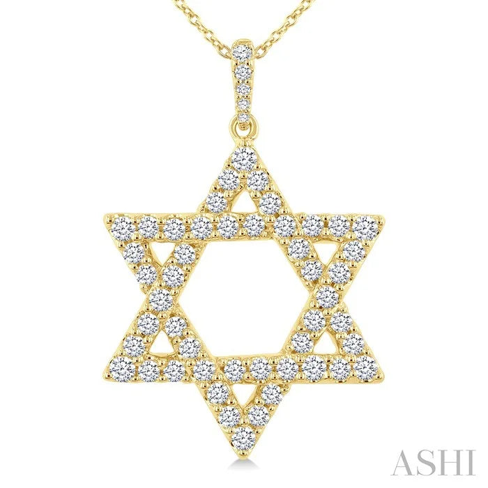 Star Of David Diamond Fashion Pendant