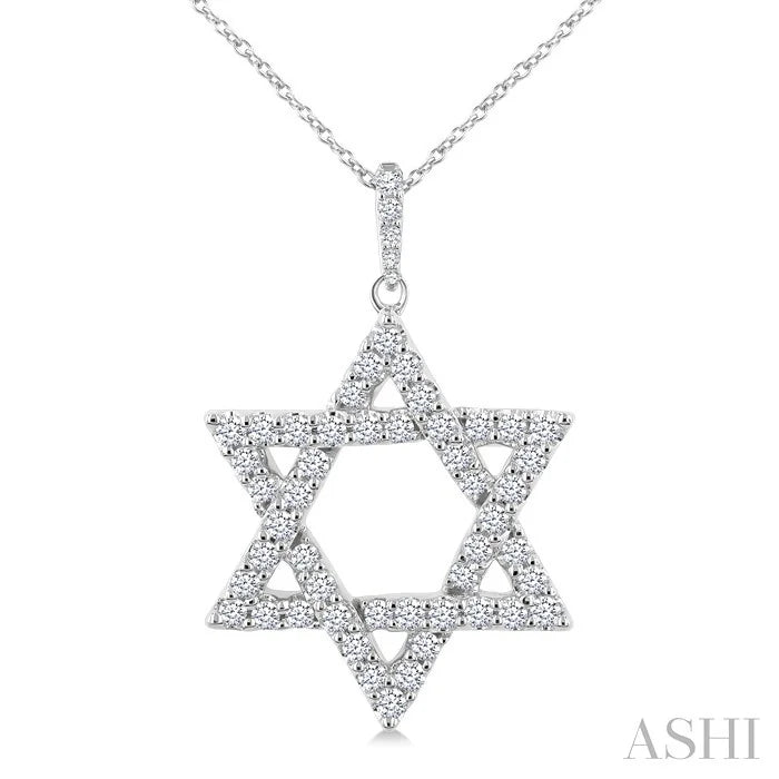 Star Of David Diamond Fashion Pendant