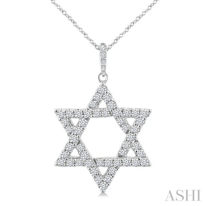 Star Of David Diamond Fashion Pendant