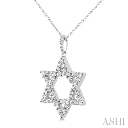 Star Of David Diamond Fashion Pendant