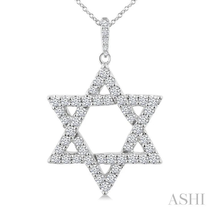 Star Of David Diamond Fashion Pendant