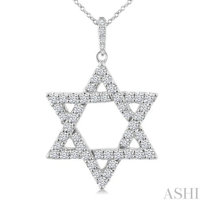 Star Of David Diamond Fashion Pendant