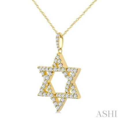 Star Of David Diamond Fashion Pendant