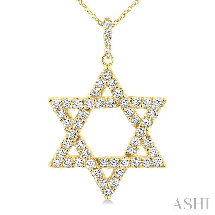 Star Of David Diamond Fashion Pendant