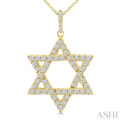 Star Of David Diamond Fashion Pendant