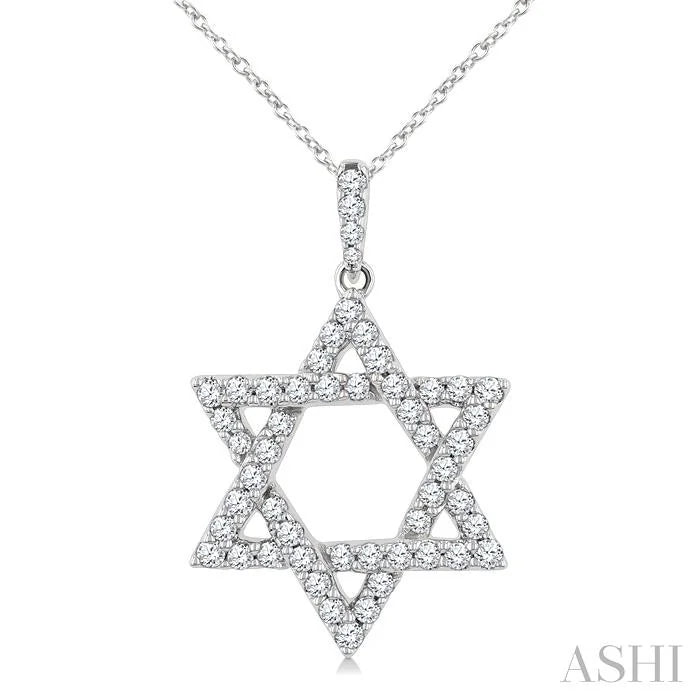 Star Of David Diamond Fashion Pendant