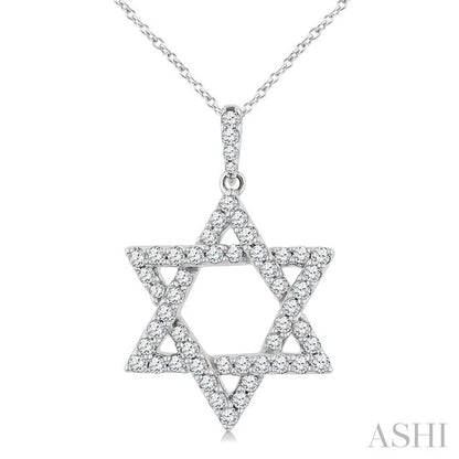 Star Of David Diamond Fashion Pendant