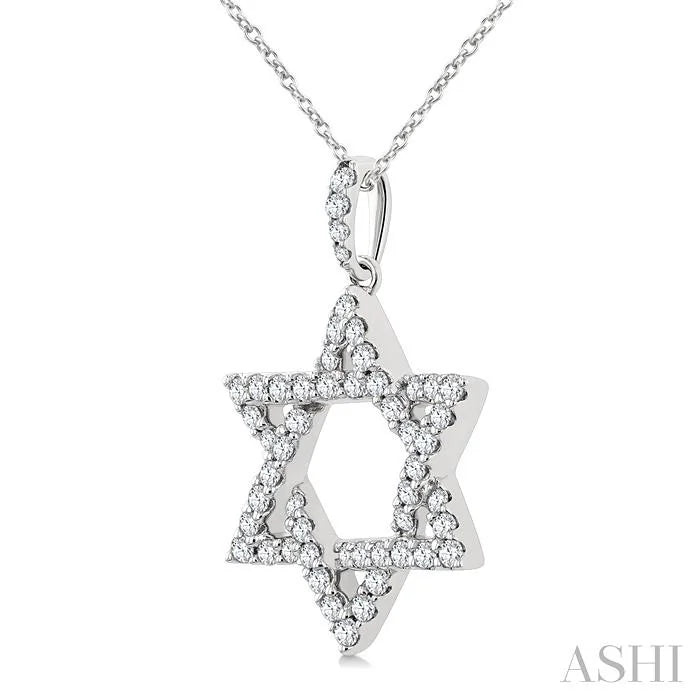 Star Of David Diamond Fashion Pendant