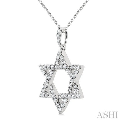 Star Of David Diamond Fashion Pendant