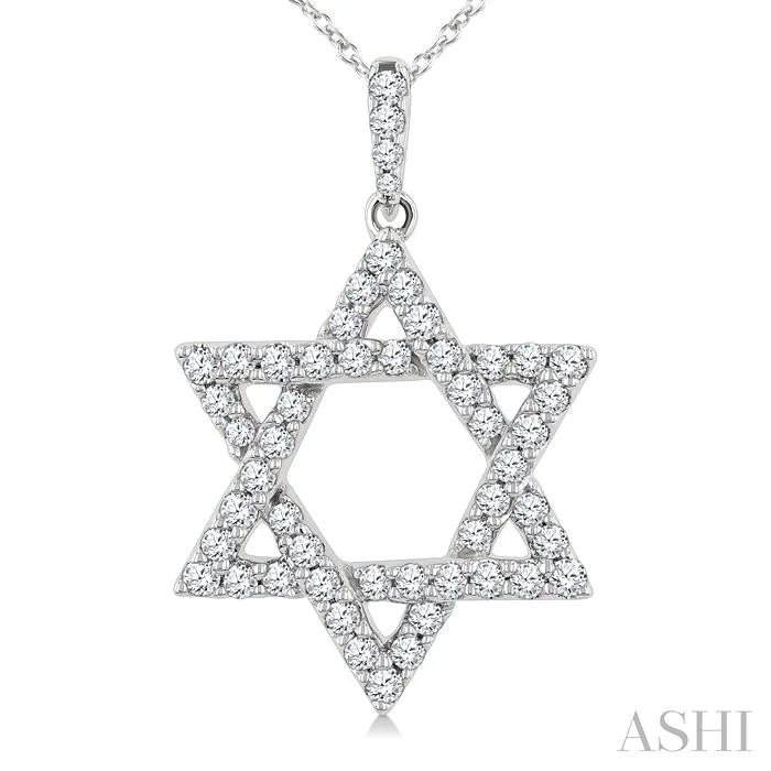 Star Of David Diamond Fashion Pendant