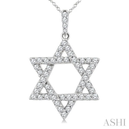 Star Of David Diamond Fashion Pendant