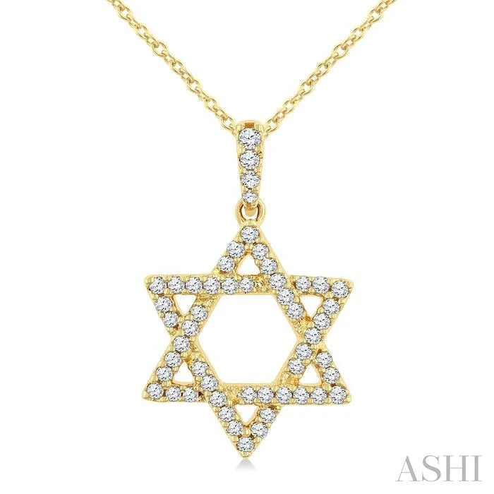 Star Of David Diamond Fashion Pendant