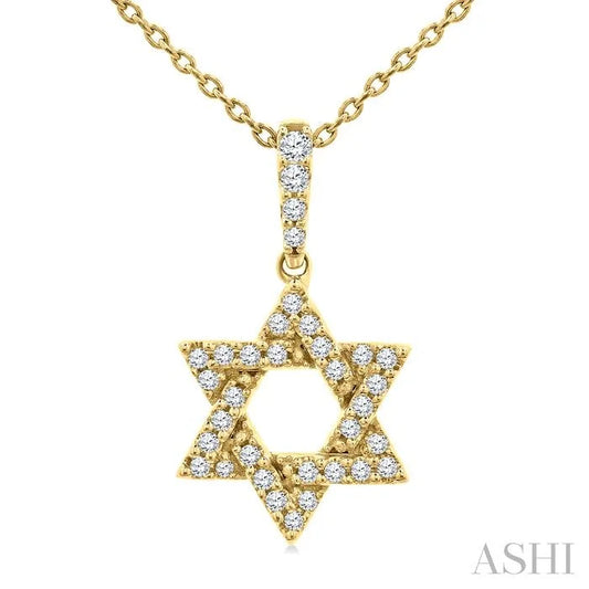 Star Of David Petite Diamond Fashion Pendant