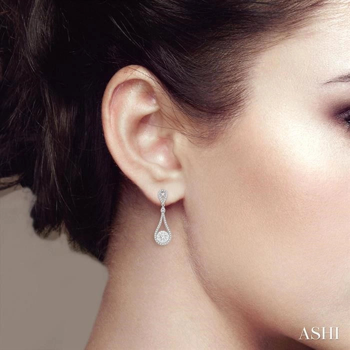 Pear Shape Lovebright Diamond Earrings