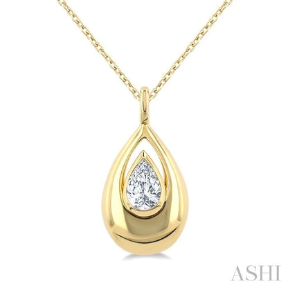 Pear Shape Diamond Fashion Pendant
