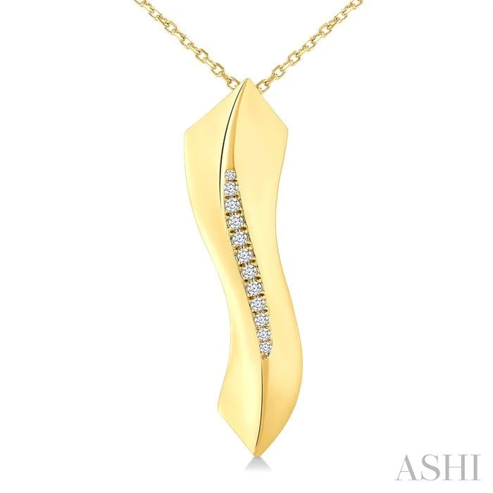 Wave Diamond Fashion Pendant