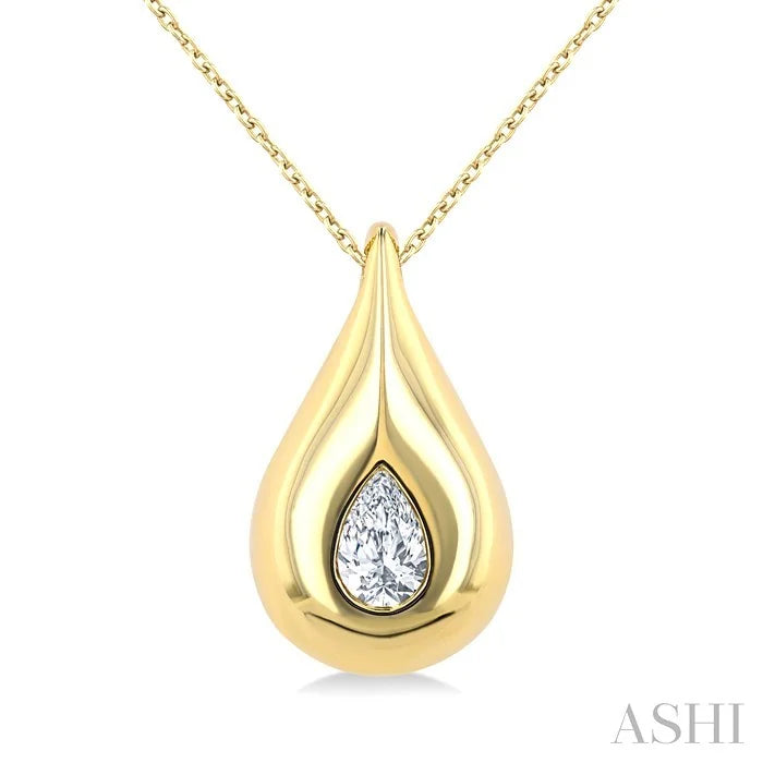 Pear Shape Diamond Fashion Pendant