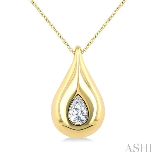 Pear Shape Diamond Fashion Pendant