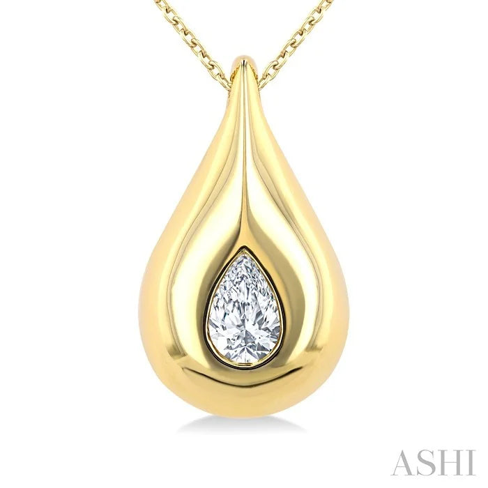 Pear Shape Diamond Fashion Pendant