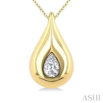 Pear Shape Diamond Fashion Pendant