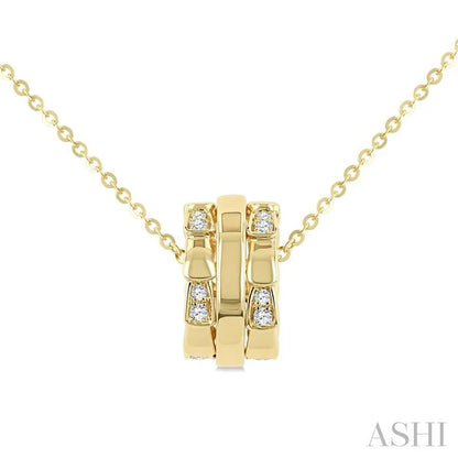 Diamond Rondelle Fashion Pendant