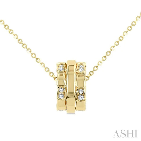 Diamond Rondelle Fashion Pendant