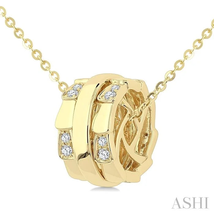 Diamond Rondelle Fashion Pendant