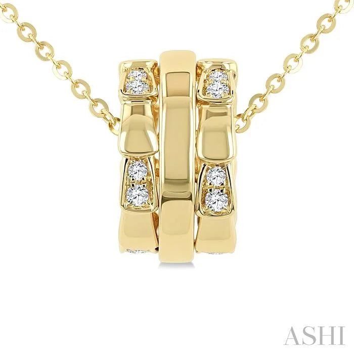 Diamond Rondelle Fashion Pendant
