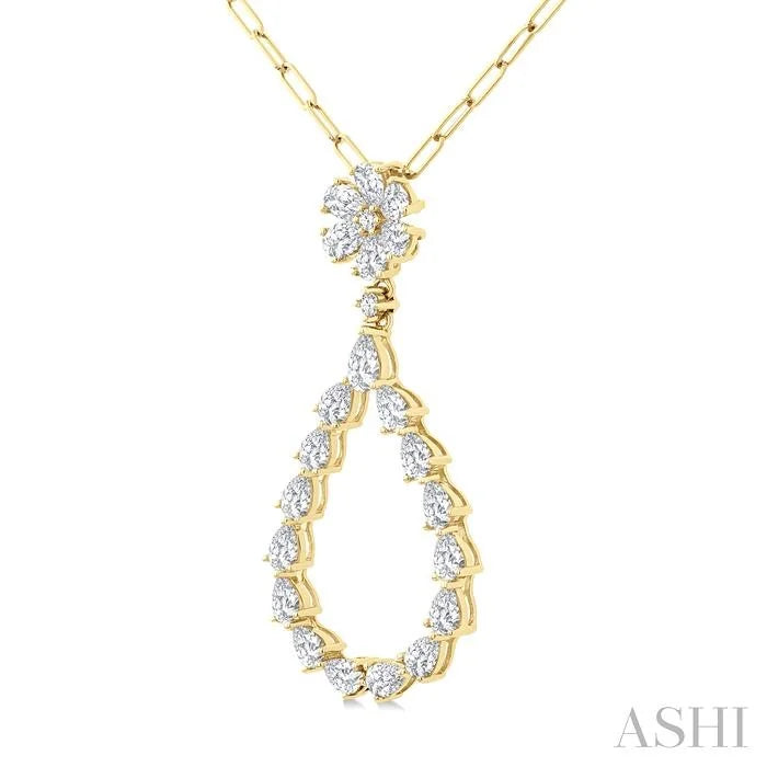 Pear Shape Diamond Fashion Pendant