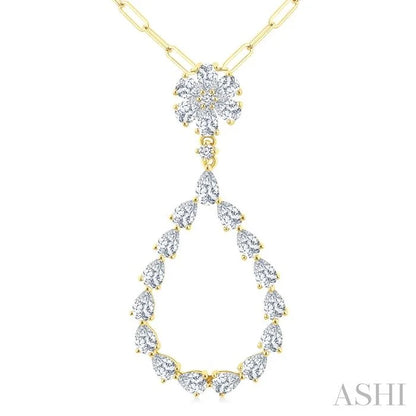 Pear Shape Diamond Fashion Pendant