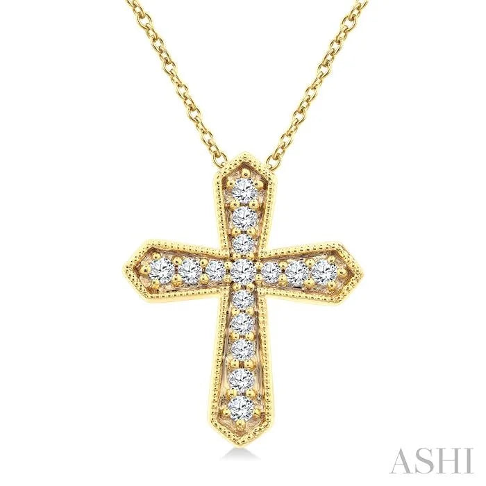 Cross Petite Diamond Fashion Pendant