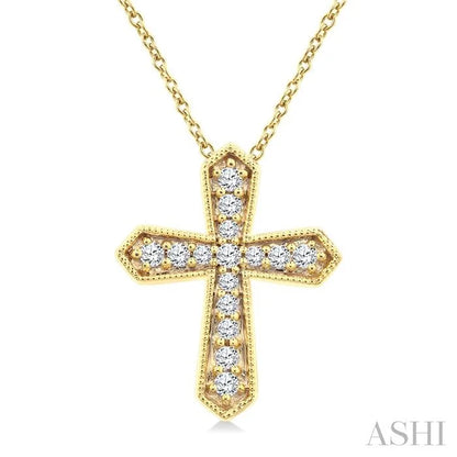 Cross Petite Diamond Fashion Pendant