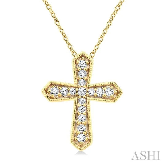 Cross Petite Diamond Fashion Pendant