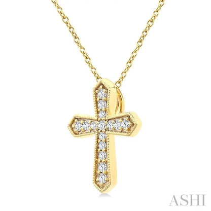 Cross Petite Diamond Fashion Pendant