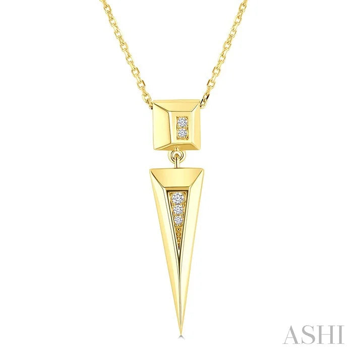 Pyramid Diamond Fashion Pendant