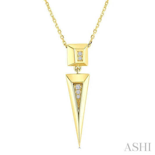 Pyramid Diamond Fashion Pendant