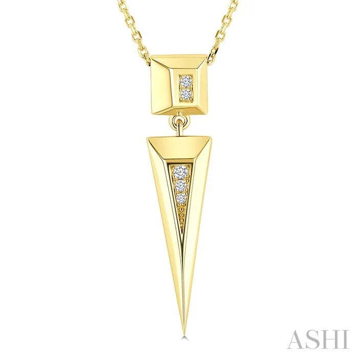 Pyramid Diamond Fashion Pendant