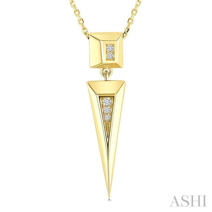 Pyramid Diamond Fashion Pendant