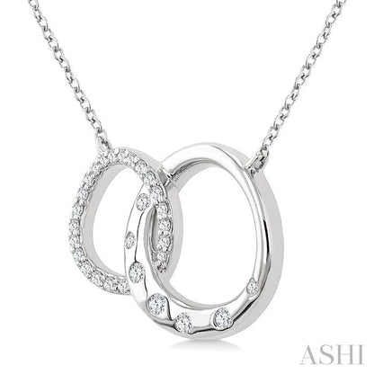 Mosaic Circle Interlock Diamond Fashion Pendant
