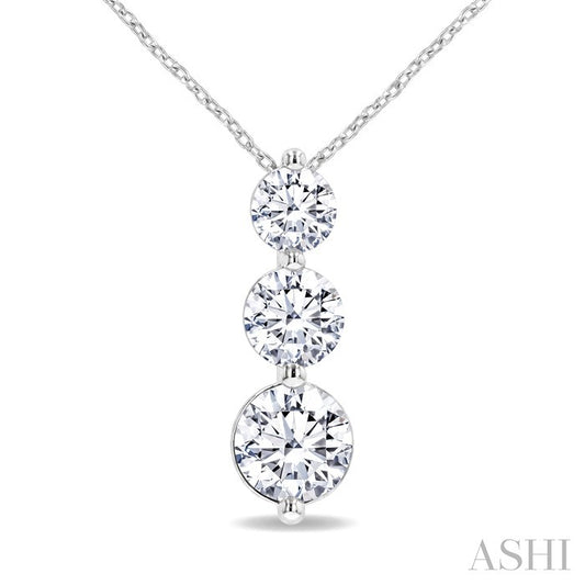 3 Stone Diamond Fashion Pendant