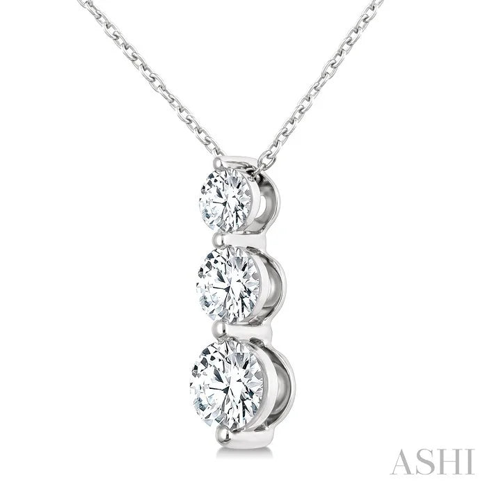 3 Stone Diamond Fashion Pendant