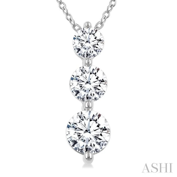 3 Stone Diamond Fashion Pendant