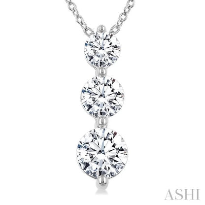 3 Stone Diamond Fashion Pendant