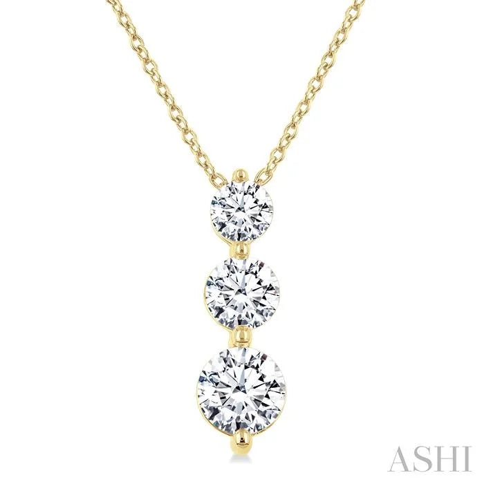 3 Stone Diamond Fashion Pendant