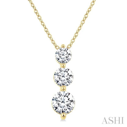 3 Stone Diamond Fashion Pendant
